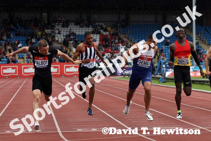 Mens 200 metres, British Championships, Birmingham. Photo: David T. Hewitson/Sports for All Pics